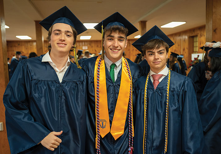 Photo of students holding flags. Links to Beneficiary Designations