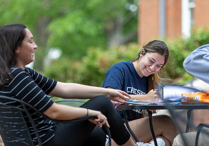 Photo of students on campus. Link to Gifts of Life Insurance